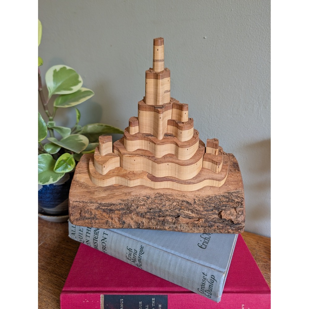 Vintage Good Ol Toys Handmade Wood Castle Puzzle Sculpture Pittosporum Australia